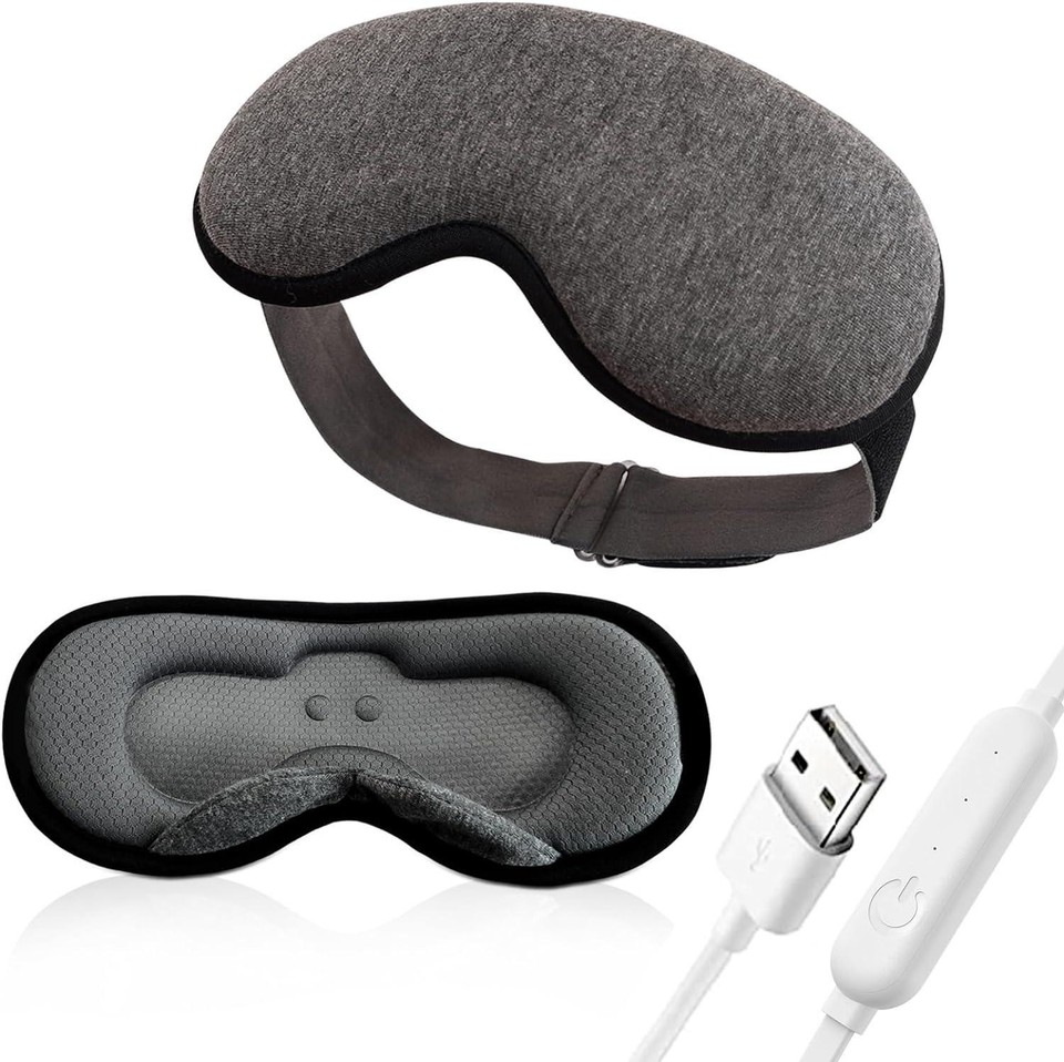 Electric Heated Eye Mask Pad, Warm Compress For Puffy Eyes And Dry Eye