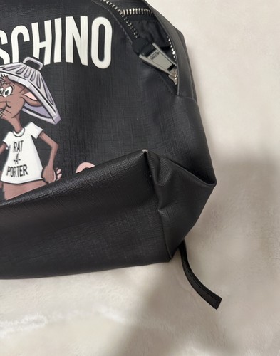 Moschino Rat a Porter Black Backpack Authentic - Picture 2 of 4