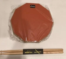 DONNER 12in Practice Drum Pad *Orange* BRAND NEW SEALED