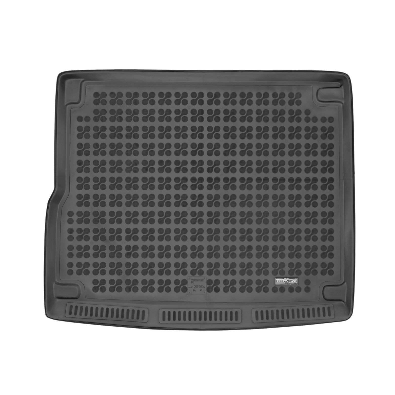 Tapis de coffre imperméable en caoutchouc TPE pour Volkswagen Touareg II 2010-2014