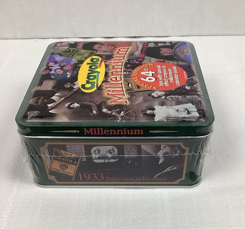 Crayola Millennium Edizione Speciale Tin 64 Ct Pastelli con Effetti Speciali, Nuovo - Foto 5 di 9