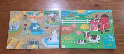 Lot of 2 Chuckle & Roar Jigsaw Puzzles Complete