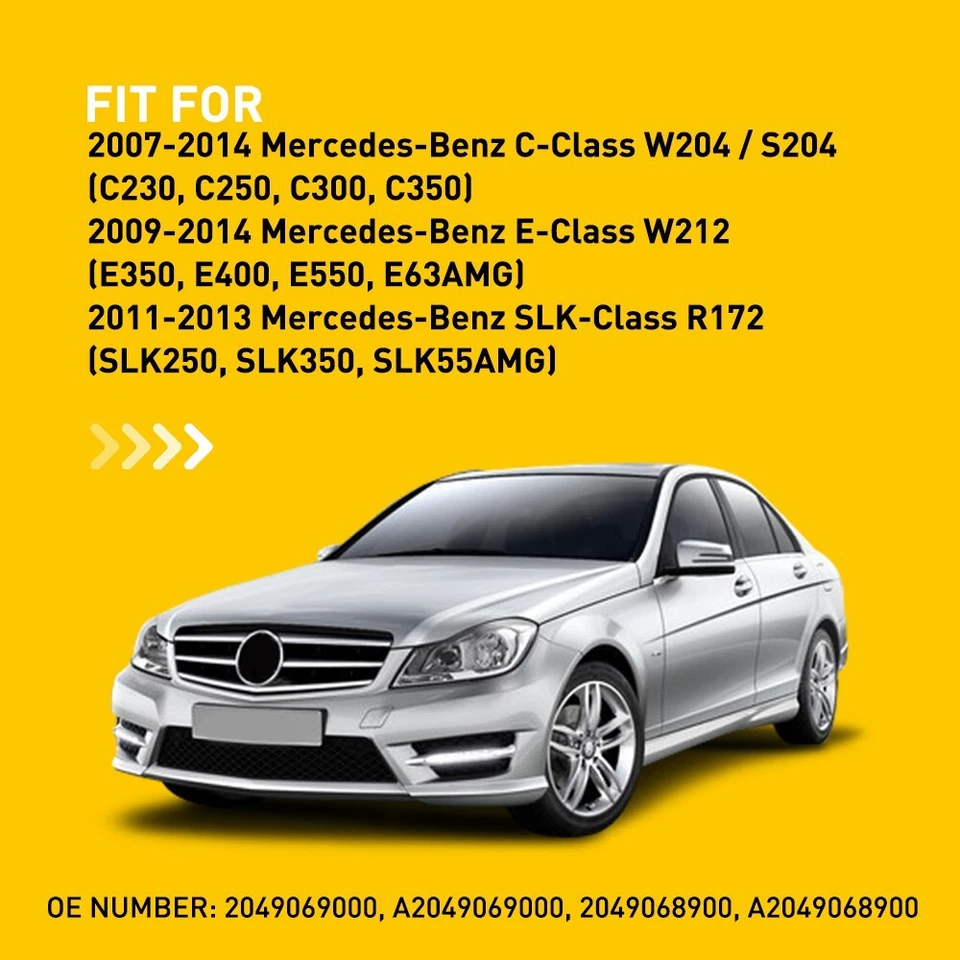 For 2011-2013 Mercedes-Benz SLK-Class R172 RH & LH LED Daytime Running Fog Light - Image 3 of 4