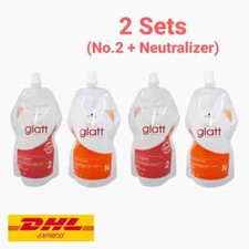 2 Sets Schwarzkopf Glatt No.2 Hair Straightener Cream For Colored Porous Hair