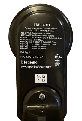 Legrand FSP-321B WattStopper Occupancy Light Sensor 0-10V PIR, BLE, 120-480VAC, 