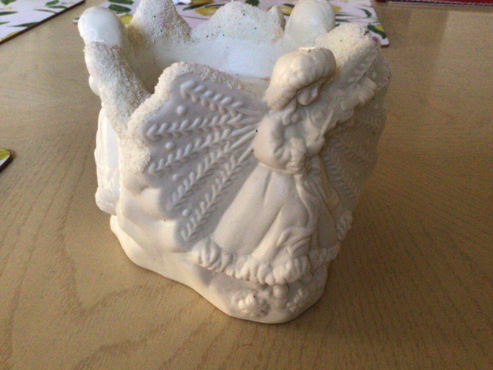 Christmas Angel  Ceramic Candle Holder For 3 inch Diameter Candle