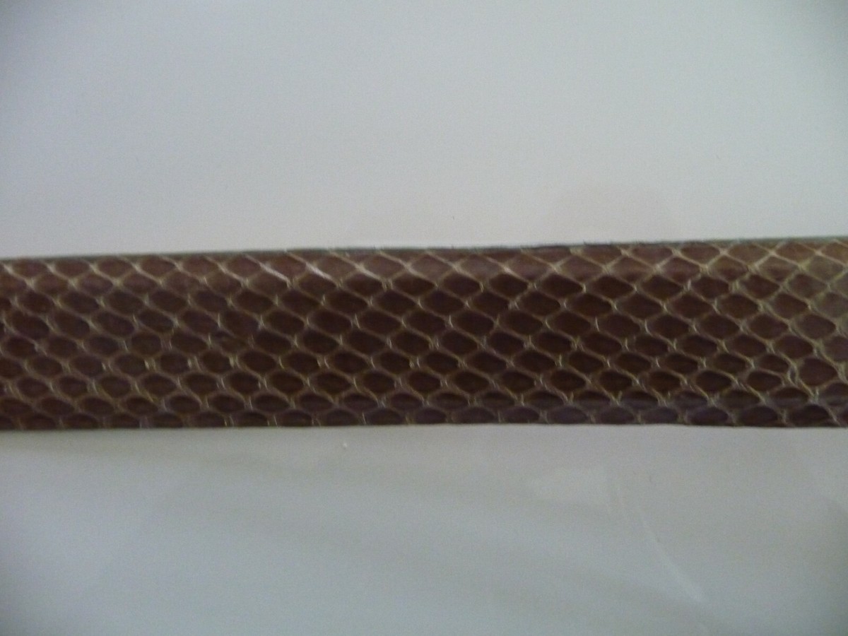 CARLISLE NEW GENUINE SNAKE SKIN GOLD SILVER BUCKLE WOMENS  display picture 2