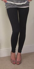 EXTRA LONG Leggings Mid / Standard Rise. BLACK WHITE CHILLI CHOCOLATE