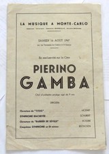 Dédicace autographe signée / autograph signed Pierino Gamba 1947