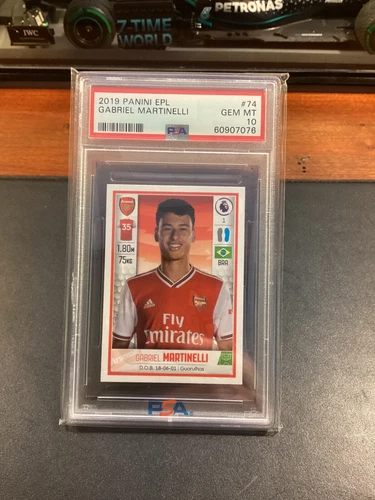 2019 Panini Premier League Gabriel Martinelli Sticker PSA 10