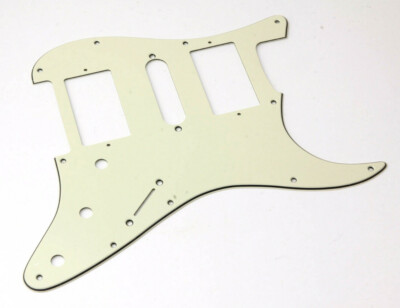HSH Pickguard Vintage Greenish Typ2 fits 62'US-Vint./Mex. Fender Strat  