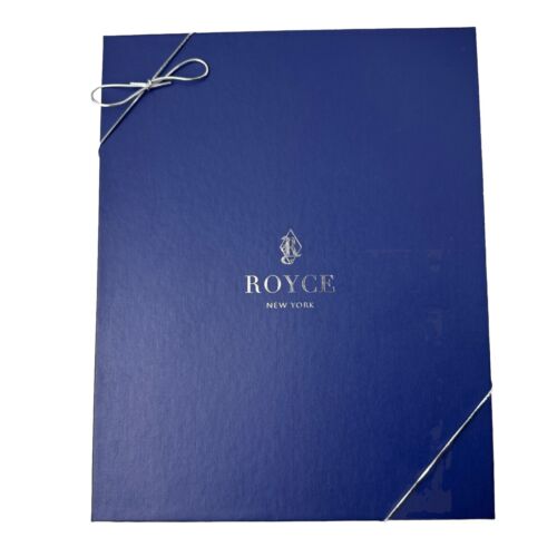 Royce New York Unique PURPLE Leather Executive Leather Writing Portfolio NEW
