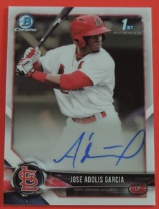 2018 BOWMAN CHROME JOSE ADOLIS GARCIA ROOKIE AUTOGRAPH SP RC RANGERS HOT L@@K !!