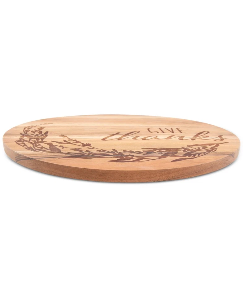 Thirstystone 290542 Give Thanks Etched Wood 14" Lazy Susan - Image 3 of 3