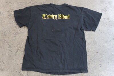 VTG TRINITY BLOOD Anime Cartoon ACTION Adult Large Graphic T VTG TRINITY BLOOD Anime Cartoon ACTION Adult Large Graphic T