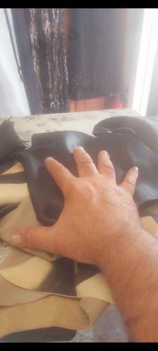 Rawhide Collection Leather Scrap- Veg Tan- Natural Black RED Beige Sm L M Pieces - Picture 9 of 12