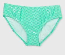 Girls' The Little Mermaid Ariel Rash Guard Bottom- Turquoise Blue, Size XS