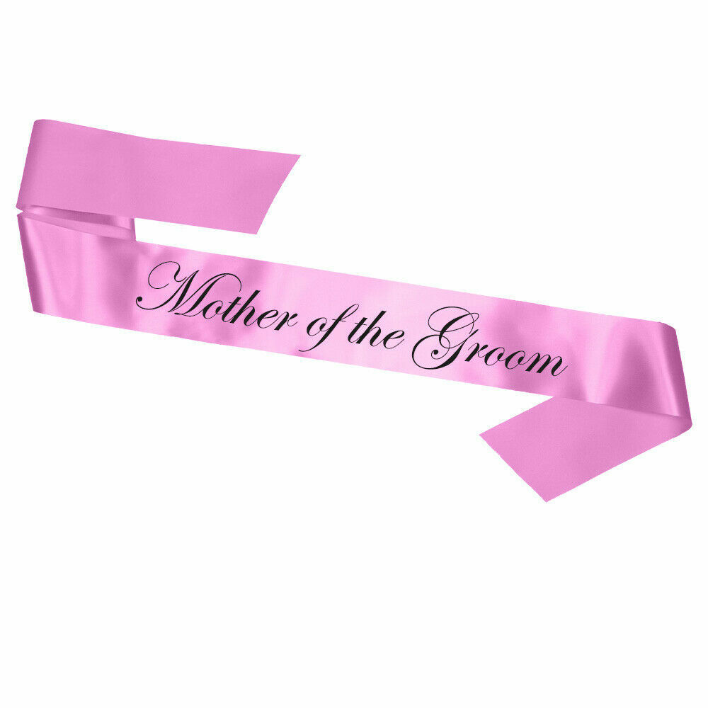 Satin Mother of the Groom Sash in Candy Lilac Pink Hen Party Sashes Accessories