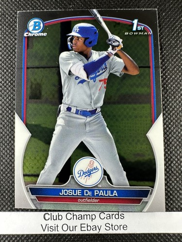 2023 #BCP-111 Josue De Paula Bowman Cromo Béisbol 1er Los Angeles Dodgers - Imagen 1 de 2