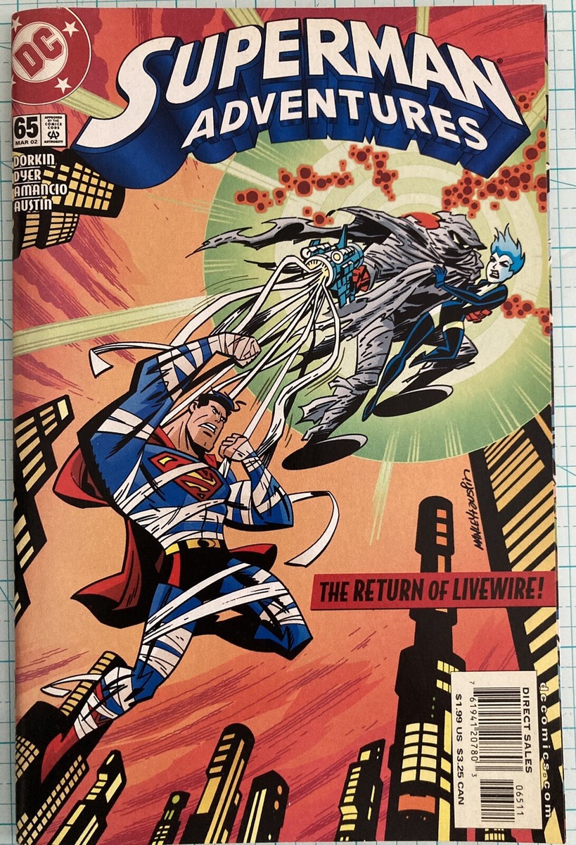 Superman Adventures #65 NM Mike Manley Livewire Cover 2002 DC