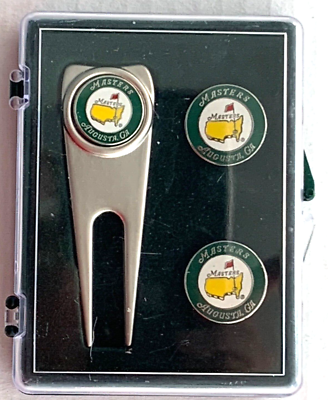 VINTAGE MASTERS GOLF TOURNAMENT DIVOT TOOL & BALL MARKER SET