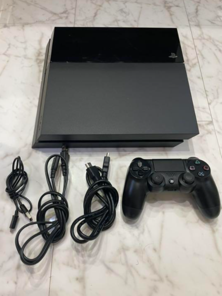 Sony PlayStation 4 Original PS4 CUH-1000A 500GB Jet Black Set