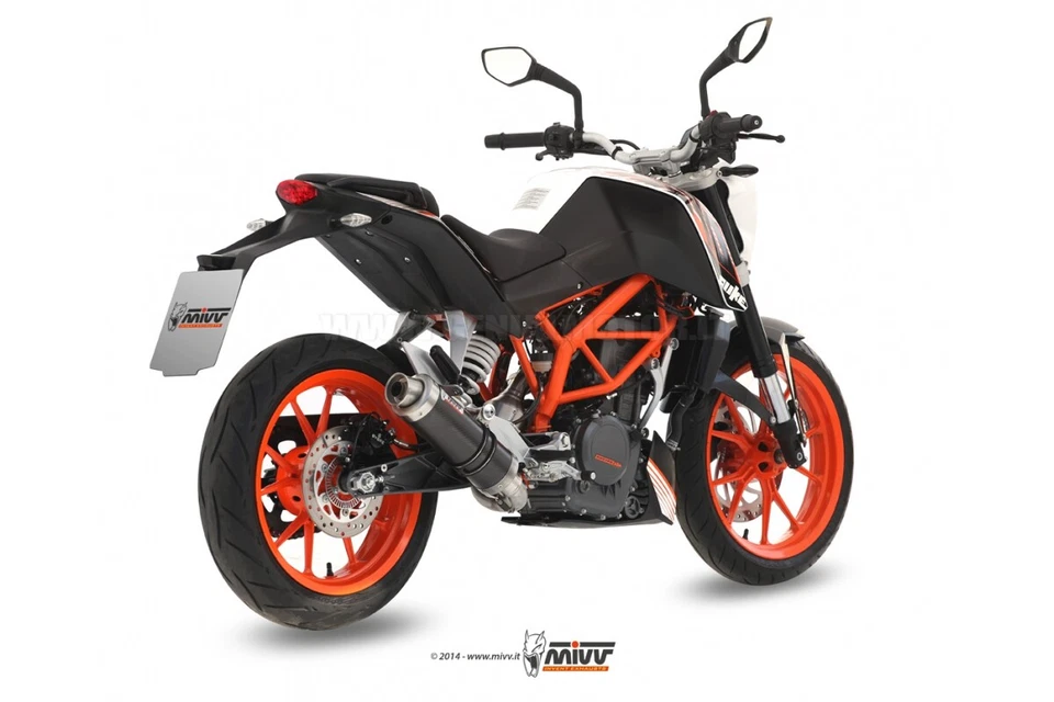 Escape completo Mivv GP negro acero inoxidable para Ktm 390 Duke 2013 > 2016 Foto 2 de 4