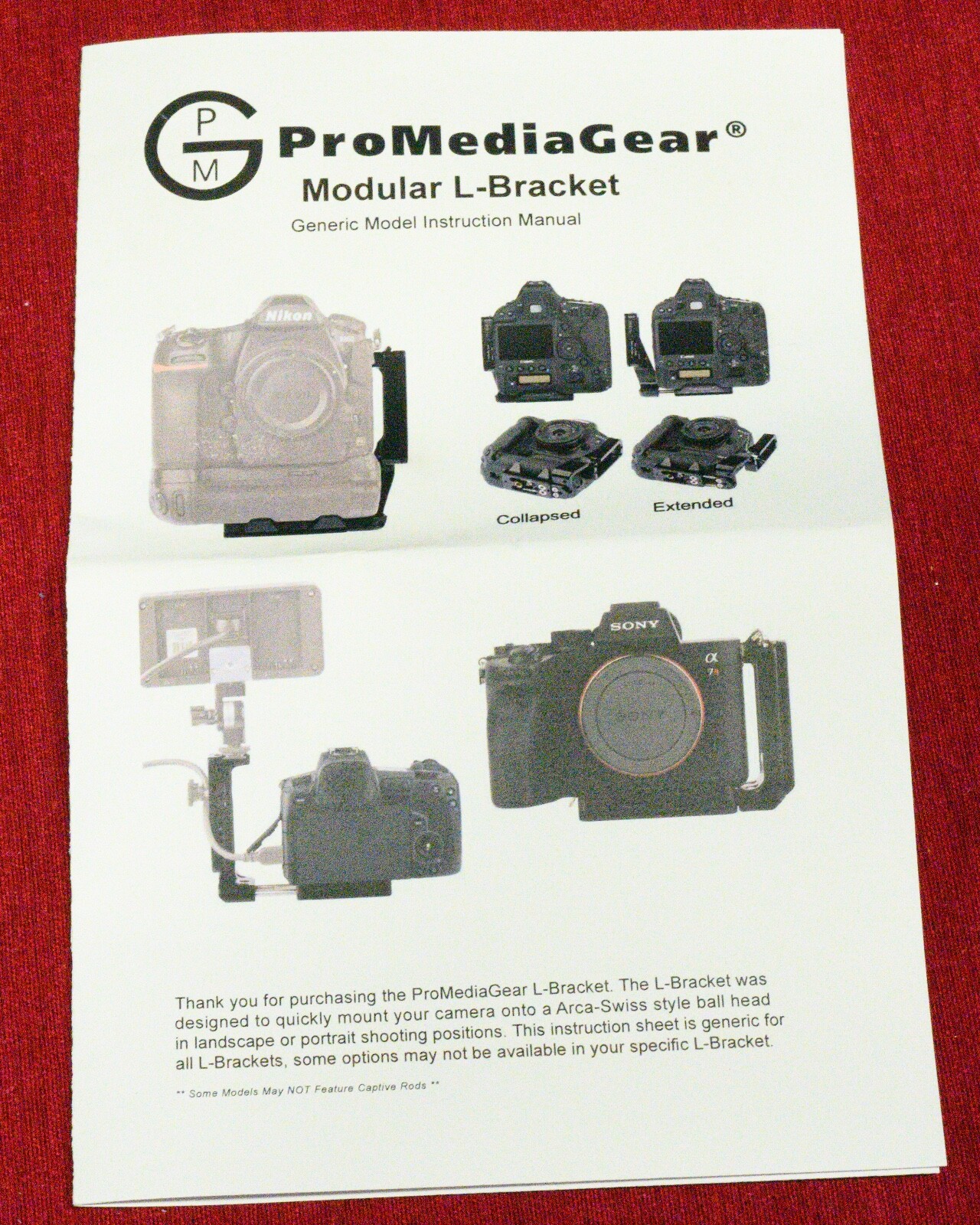 Promedia Gear PBND850 Arca swiss bracket for Nikon D850 and D500 eBay