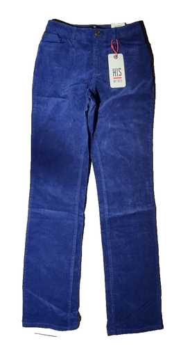 HIS Damen Jeans Madison Comfort Fit 40/33 High Waist Slim Leg Midnight Blue T3-3 - Afbeelding 5 van 8