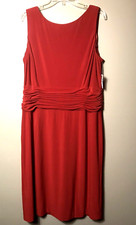 Talbots Red Sleeveless Dress Size 16 - NWTS MSRP $158