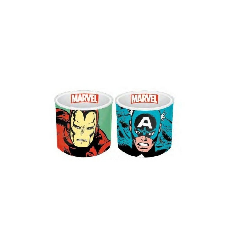 Marvel Comics - Set de 2 coquetiers cramique Iron Man - Captain America 5090₽