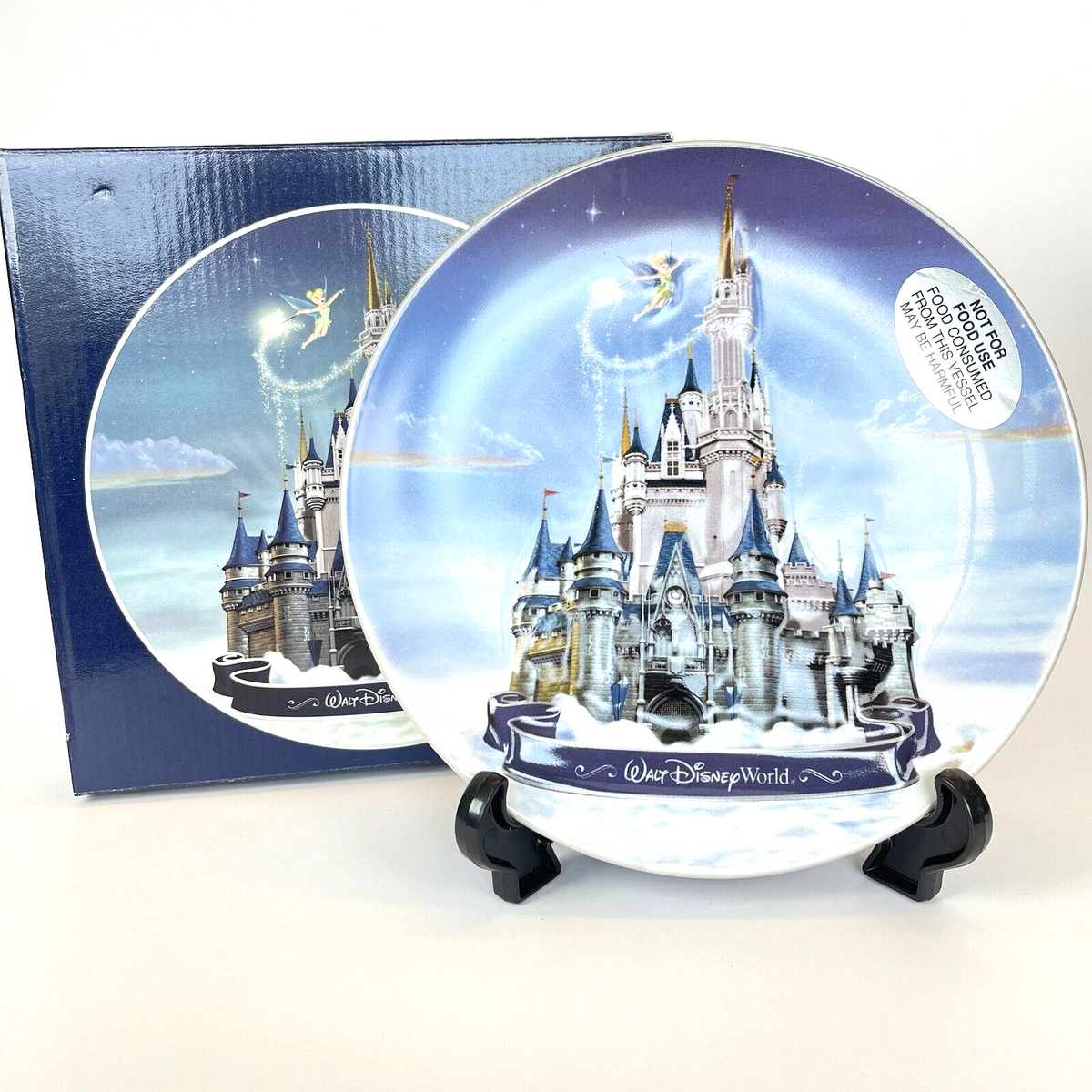 ディズニー3Dプレート シンデレラ Walt Disney World 3D Collector Plate Tinkerbell and Cinderella's