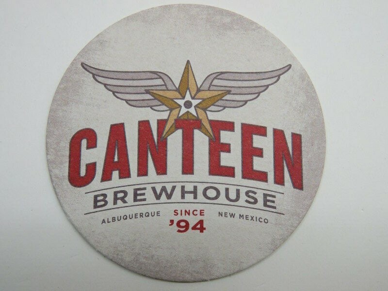 Beer Collectible Coaster CANTEEN Brewhouse Albuquerque, NEW MEXICO