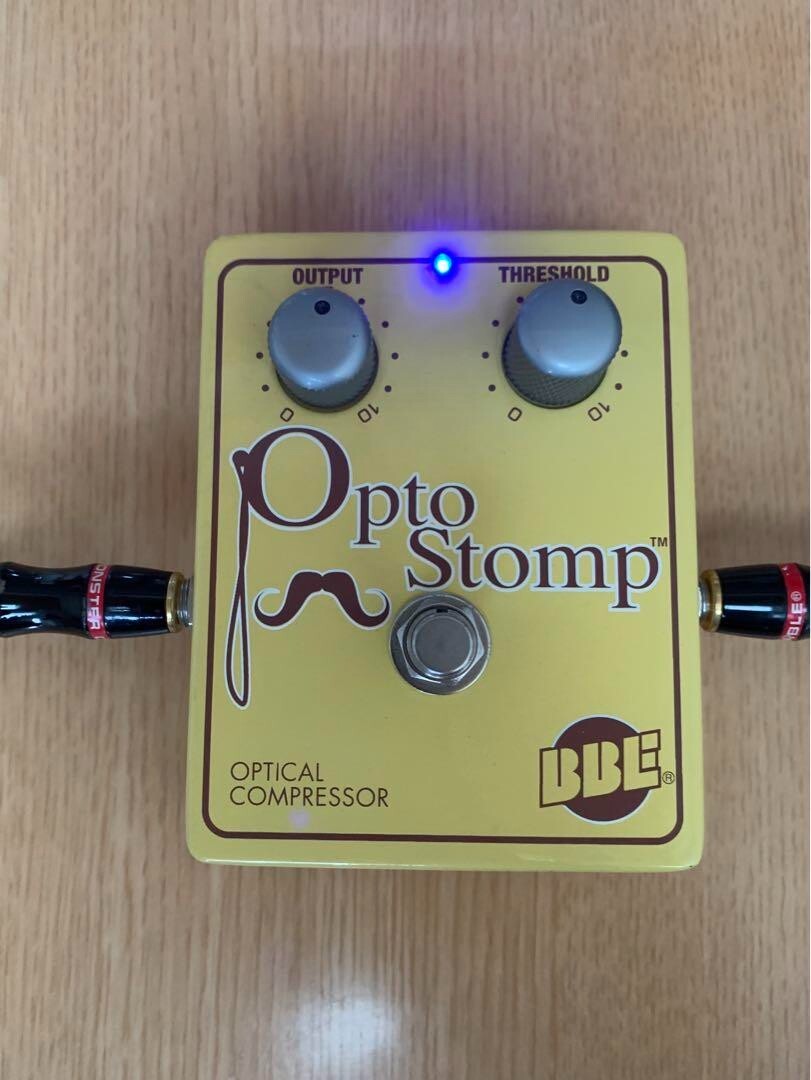 BBE Opto Stomp Pedal Optical Compressor Guitar Effect YERROW