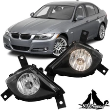 Right+Left Fog Lights For 2009 2010 2011 Bmw E90 323i 325 328i 335i Sedan Wagon
