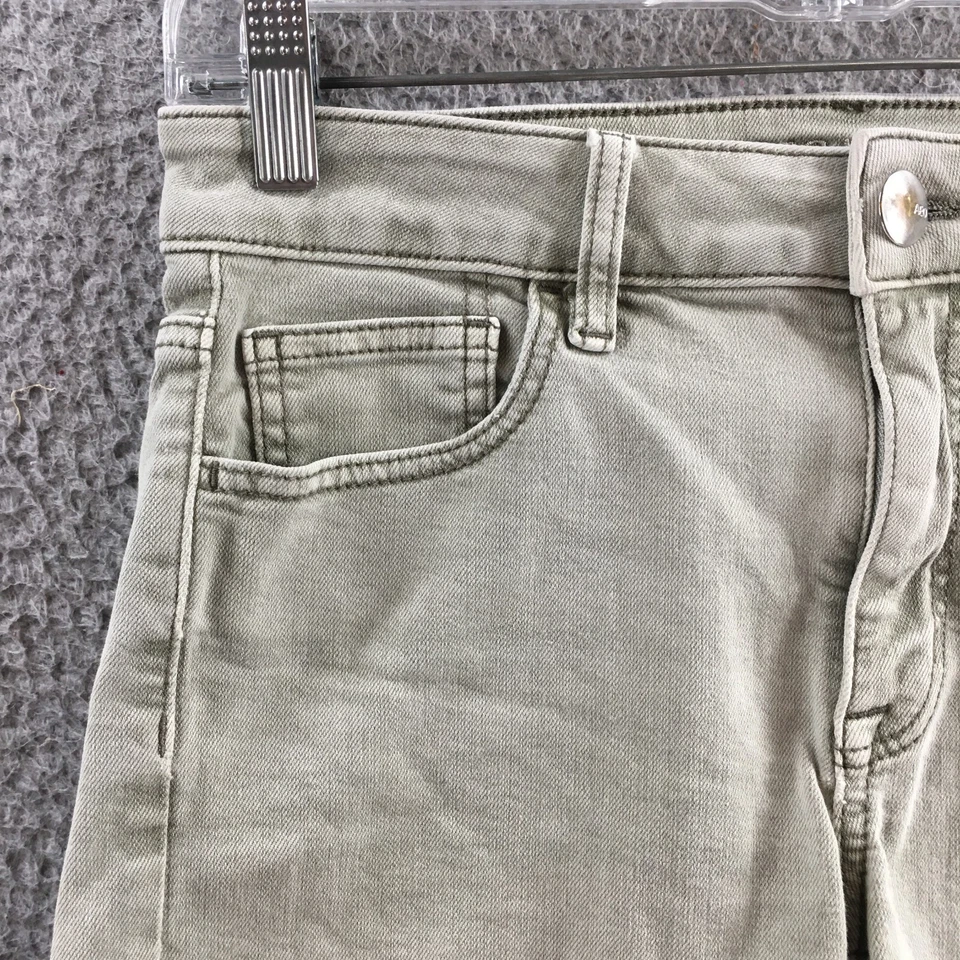 American Eagle Cut-off Shorts Womens 4 (Actual 28X4) Green Gray Low Rise Stretch - Image 2 of 4