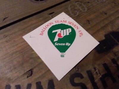 Altes Getränk Aufkleber Steven up 7up Ballon