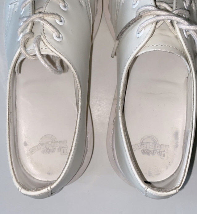 Dr Martens 1461 Mono ALL WHITE Utilitarian Oxford Shoes Mens Dr Martens 1461 Mono ALL WHITE Utilitarian Oxford Shoes Mens