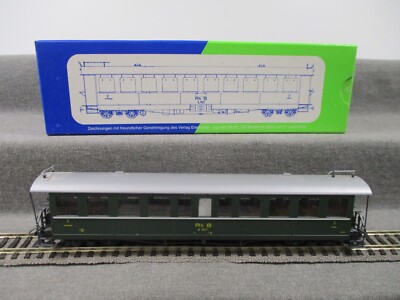 STL-Models Spur H0m 2201/4 Personenwagen B 2277 der Rh B in OVP