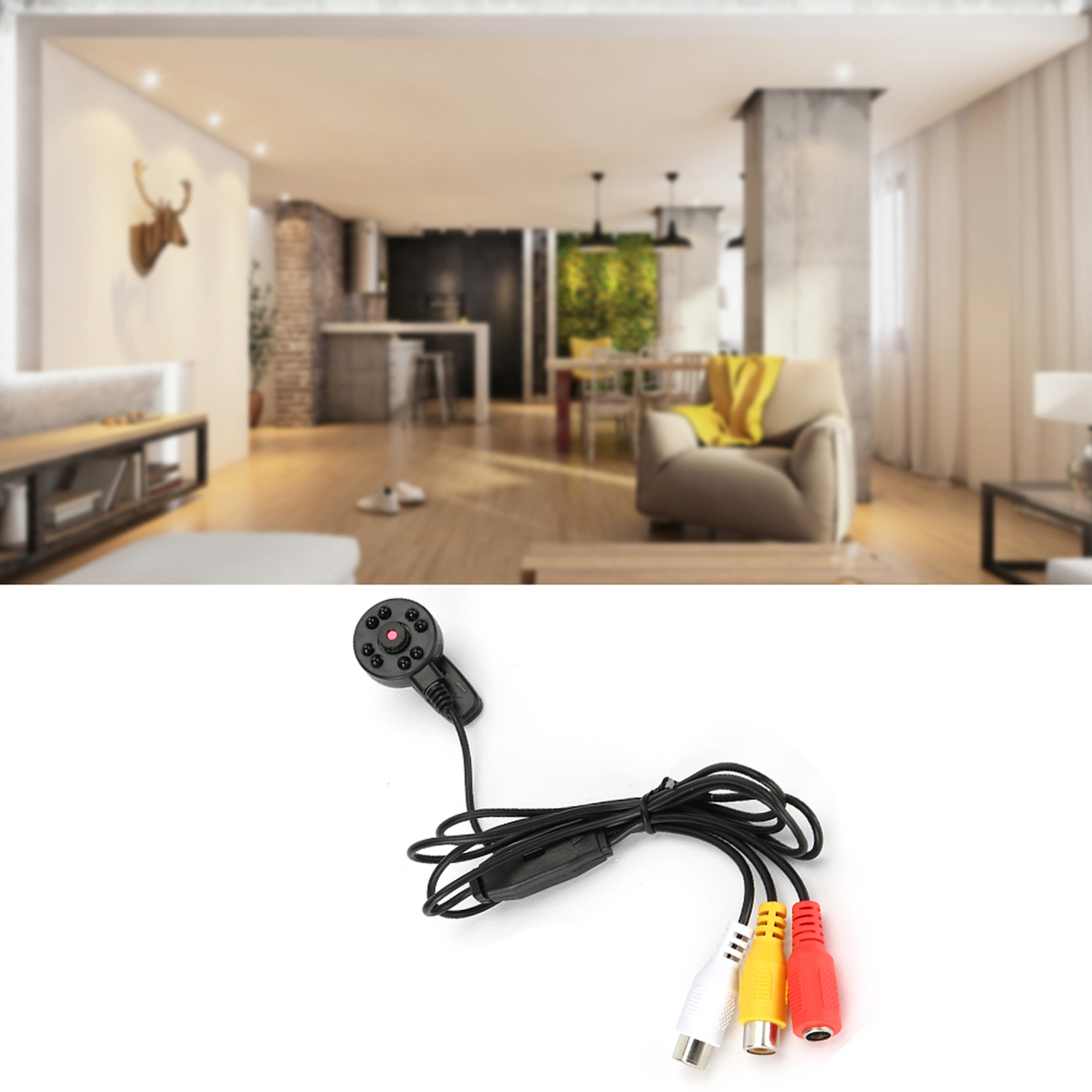 Security IR 8 Light Mini CCTV HD Camera Audio And Video Surveillance Part