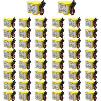 50PCS BR-2/3AGCT4A with Black Plug 6V PLC Battery 4400MAH (US Stock)