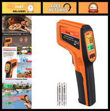 Infrared Laser Temperature Gun for Cooking, 16:1 D:S Ratio, Adjustable Emissivit
