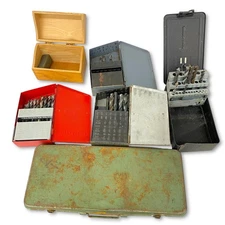 Craftsman Morse Precision Huot Mixed Drill Bits with Storage Cases