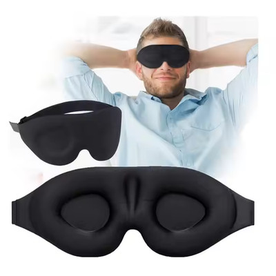2 Packs Sleep Mask Light Blocking for Women Men for Travel and Work Rest US