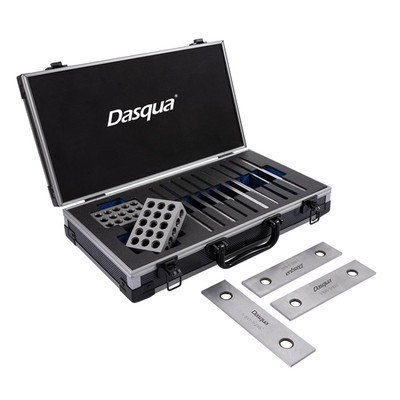 1-2-3 Blocks & Thin Parallel Set - 10PC Hardened Alloy Steel, Precision Ground t