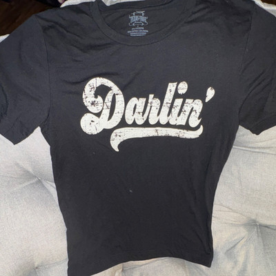 Texas True Threads Darlin' Western Graphic Crew Neck T-Shirt Black Size S