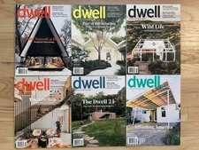 Dwell Magazine FULL YEAR Jan/Feb - Nov/Dec 2020 - Home Design Modernism - NM!