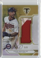 2018 Topps Triple Threads Single Jumbo Relics Gold /9 Byron Buxton #SJR-BB2 10lp