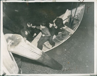 1938 Photo Boston Bay Coast Guard Rescue Richard Miller Earl Jordan Tragedy 7X9