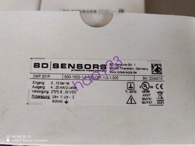 1pcs New BD DMP331P 500-1002-1-2-100-C61-1-0-1-000 Pressure Sensor DHL/FedEx